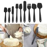 9Pcs Mini Spatula Set Flexible Hand Held Jam Cake Cream Cooking Brush for Kitchen Restaurants