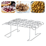 Foldable Cupcake Cone Rack 16 Holes Ice Cream Display Stand Storage Shelf for Party Birthday