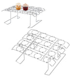 Foldable Cupcake Cone Rack 16 Holes Ice Cream Display Stand Storage Shelf for Party Birthday