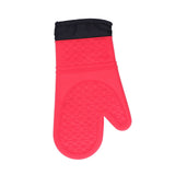 Silicone Oven Mitts with Cotton Heat Insulated Anti Scalding Baking Gloves for Home KitchenRed In Australia - Darrahopens