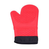 Silicone Oven Mitts with Cotton Heat Insulated Anti Scalding Baking Gloves for Home KitchenRed In Australia - Darrahopens