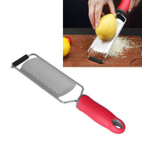 Stainless Steel Cheese Grater Multifucntional Lemon Chocolate Zester with Non Slip HandleFine Teeth