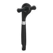 Manual Can Opener Stainless Steel Bottle Opener with Smooth Edge and Non Slip Handle Black for KitchenStraight Handle K3