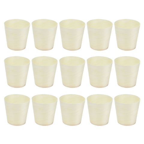 15Pcs Disposable Tasting Cup Wooden Decorated Lightweight Dessert Cup for Home Bars Restaurants In Australia - Darrahopens