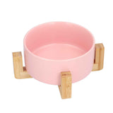 Fruit Salad Dessert Bowl Ceramic Bowl with Frame Big and Round Easy to Clean and Safe for FamilyPink In Australia - Darrahopens