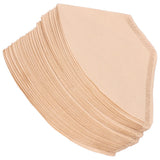 100Pcs/Bag Fan Shaped Coffee Filter Paper Wood Pulp Filter Paper Coffee Making Accessory