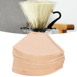 100Pcs/Bag Fan Shaped Coffee Filter Paper Wood Pulp Filter Paper Coffee Making Accessory