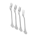 4pcs 2 Prong Fruit Fork Stainless Steel Mini Salad Fruit Dessert Tasting Forks for Home Kitchen PartySilver In Australia - Darrahopens