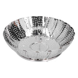 Stainless Steel Steamer Basket 28cm Diameter Retractable Foldable Steaming Rack for Home In Australia - Darrahopens