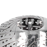 Stainless Steel Steamer Basket 28cm Diameter Retractable Foldable Steaming Rack for Home