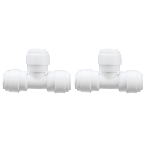 2PCS Tee Quick Connecter Water Tube Fitting 100PSI Push in Fitting Push in Joint for Garden