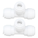2PCS Tee Quick Connecter Water Tube Fitting 100PSI Push in Fitting Push in Joint for Garden