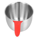 Stainless Steel Mixing Bowl with Handle Non Slip Deepen Splashproof Egg Whisking Bowl for Salad Serving2800ML