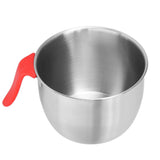 Stainless Steel Mixing Bowl with Handle Non Slip Deepen Splashproof Egg Whisking Bowl for Salad Serving2800ML