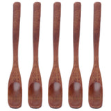 5Pcs Small Wood Color Spoon Narrow Headed Anti Scalding Spoon for Children Food Home Kitchen In Australia - Darrahopens