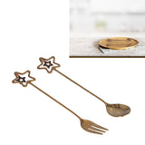 Innovative Pendant Spoon Multipurpose Stirring Dessert Fork for Wedding Kitchen HotelStar Shaped