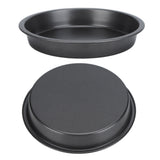 2Pcs Non Stick Pizza Pan Deep Thickened Carbon Steel Baking Pan for Kitchen Bakery9in In Australia - Darrahopens