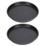 2Pcs Non Stick Pizza Pan Deep Thickened Carbon Steel Baking Pan for Kitchen Bakery10in In Australia - Darrahopens