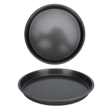 2Pcs Non Stick Pizza Pan Deep Thickened Carbon Steel Baking Pan for Kitchen Bakery10in