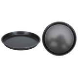 2Pcs Non Stick Pizza Pan Deep Thickened Carbon Steel Baking Pan for Kitchen Bakery12in