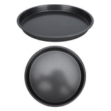 2Pcs Non Stick Pizza Pan Deep Thickened Carbon Steel Baking Pan for Kitchen Bakery12in