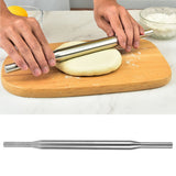 Rolling Pin Baked 304 Stainless Steel Portable Professional Pizza Dough Roller for Home KitchenLength 37.2cm
