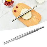 Rolling Pin Baked 304 Stainless Steel Portable Professional Pizza Dough Roller for Home KitchenLength 37.2cm