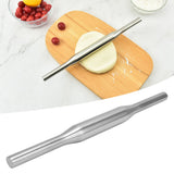 Rolling Pin Baked 304 Stainless Steel Portable Professional Pizza Dough Roller for Home KitchenLength 33.6cm