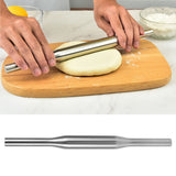 Rolling Pin Baked 304 Stainless Steel Portable Professional Pizza Dough Roller for Home KitchenLength 33.6cm