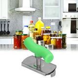 Stainless Steel Can Opener Portable Manual Bottle Opener with Ergonomic Handle Convenient to Use for KitchenGreen