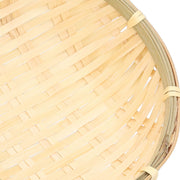 Fruit Basket Hand Woven Bamboo Mini Multifunctional Sturdy Serving Basket Tray for Living Room Kitchen 13x4cm
