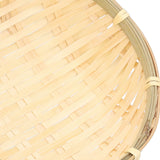 Fruit Basket Hand Woven Bamboo Mini Multifunctional Sturdy Serving Basket Tray for Living Room Kitchen 15x5cm