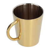 300ml Water Cup with Handle 304 Stainless Steel Heat Insulation Coffee Mug for Office HomeGold In Australia - Darrahopens