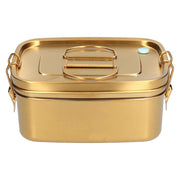 1.5L 2 Layer Lunch Box Portable Leakproof 304 Stainless Steel Bento Food Container Dinnerware for Home OfficeGold In Australia - Darrahopens