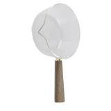 Glass Milk Pot with Wooden Handle V Shaped Spout Noodles Saucepan Home Kitchen Cookware Accessory600ml