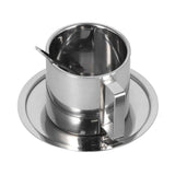 3PCS/Set Insulated Coffee Cup Set Stainless Steel Double Walled Mugs Milk Tea Cup with Saucer Spoon Set280ML