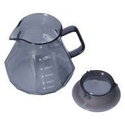 Coffee Kettle Heat Resistant Coffee Sharing Pot Transparent Black Glass Tea Pot for Kitchen Home600ml In Australia - Darrahopens