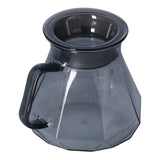 Coffee Kettle Heat Resistant Coffee Sharing Pot Transparent Black Glass Tea Pot for Kitchen Home600ml In Australia - Darrahopens