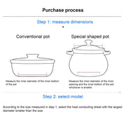 Heat Diffuser Stainless Steel Induction Cooktop Converter Disk for Gas Stove Glass Cooktop Magnetic Cookware16.5CM/6.50IN Diameter