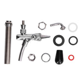 Draft Beer Adjustable Faucet Chrome Plated Stainless Steel G5/8 Shank Beer Tap for Home Brewing In Australia - Darrahopens