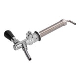 Draft Beer Adjustable Faucet Chrome Plated Stainless Steel G5/8 Shank Beer Tap for Home Brewing
