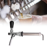 Draft Beer Adjustable Faucet Chrome Plated Stainless Steel G5/8 Shank Beer Tap for Home Brewing