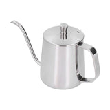 Hand Drip Coffee Pot Stainless Steel Coffee Pouring Kettle Pour Over Gooseneck Tea Pot with LidSilver 350ml In Australia - Darrahopens