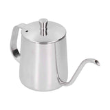 Hand Drip Coffee Pot Stainless Steel Coffee Pouring Kettle Pour Over Gooseneck Tea Pot with LidSilver 350ml In Australia - Darrahopens
