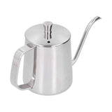 Hand Drip Coffee Pot Stainless Steel Coffee Pouring Kettle Pour Over Gooseneck Tea Pot with LidSilver 350ml In Australia - Darrahopens