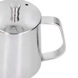 Hand Drip Coffee Pot Stainless Steel Coffee Pouring Kettle Pour Over Gooseneck Tea Pot with LidSilver 350ml