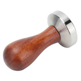 53mm Coffee Tamper with Wooden Handle Stainless Steel Coffee Powder Hammer for Restaurant In Australia - Darrahopens