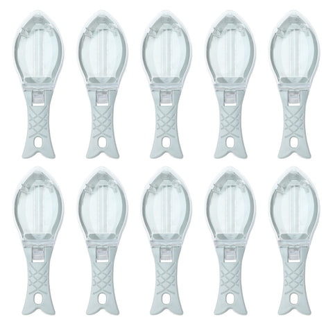 10Pcs Fish Scale Remover Portable Hand Held Hangable Compact Efficient Fish Scaler Brush for Kitchen Restaurant In Australia - Darrahopens