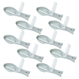 10Pcs Fish Scale Remover Portable Hand Held Hangable Compact Efficient Fish Scaler Brush for Kitchen Restaurant