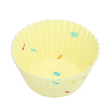20Pcs Silicone Cupcake Mold Non Stick Reusable Baking Molds for Muffin Biscuits Cheese Cake PastriesRound